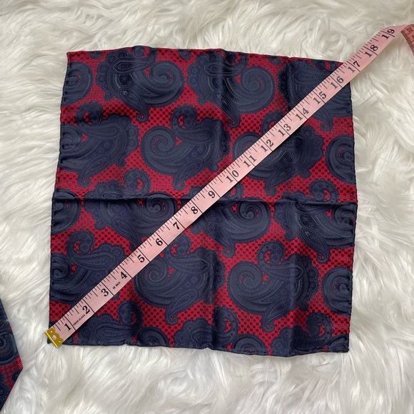 Italo Ferretti | Men’s 100% Seta-Silk Tie and Pocket Square Made in Italy - Picture 16 of 16